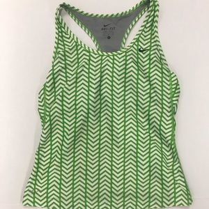 Nike Dry Fit Racerback Green Athletic Top
